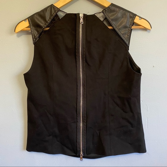 KF/KaufmanFranco Collective Faux Leather Cutout Sleeveless Top - Picture 8 of 15